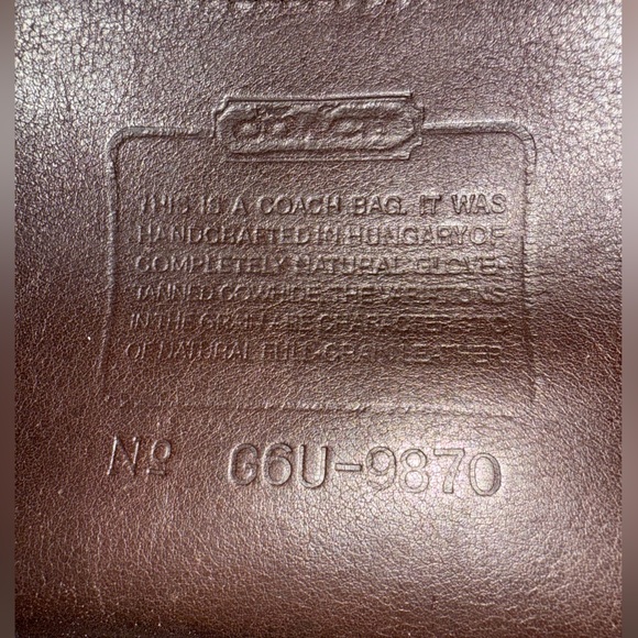 Coach vintage shoulder bag in mahogany 9870 - Picture 5 of 14